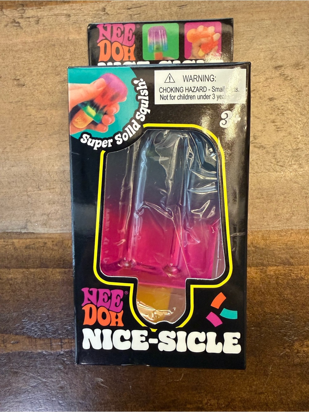 Nee Doh Nice-Sicle Super Solid Squish Tactile Squeeze Toy, Ages 4-7, Colors